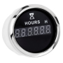 Цифровой счетчик моточасов I GAUGE 52мм (чёрный) LED