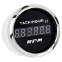 Тахометр з мотогодинами iGauge WKHMTA-DGB чорний 52мм