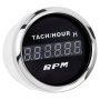 Тахометр з мотогодинами iGauge WKHMTA-DGB чорний 52мм