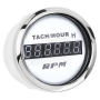 Тахометр з мотогодинами iGauge WKHMTA-DGW білий 52мм