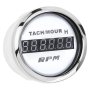 Тахометр с моточасами iGauge WKHMTA-DGW белый 52мм