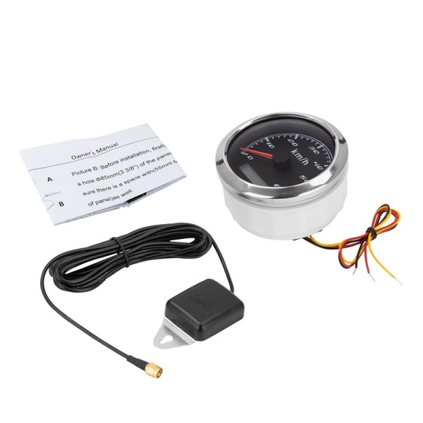 GPS спідометр 0-60 км/год WPSP270-GPS-60B чорний