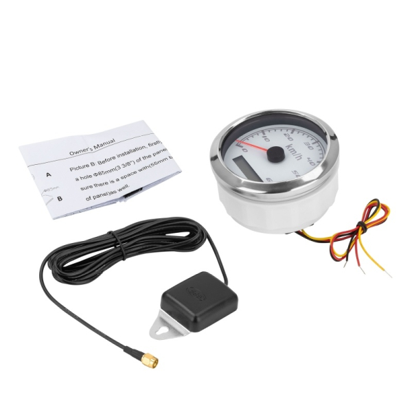 GPS спідометр 0-60 км/год WPSP270-GPS-60W білий