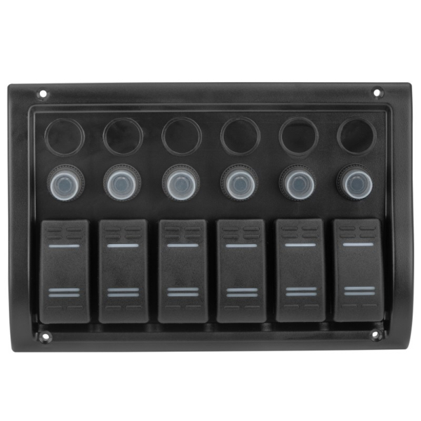 Панель на 6 перемикачів (10016-BK)