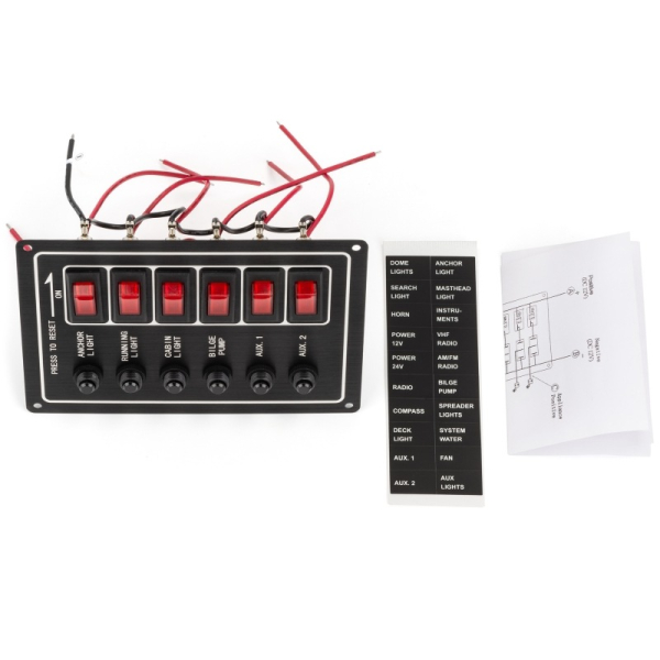 Панель на 6 перемикачів (10069)