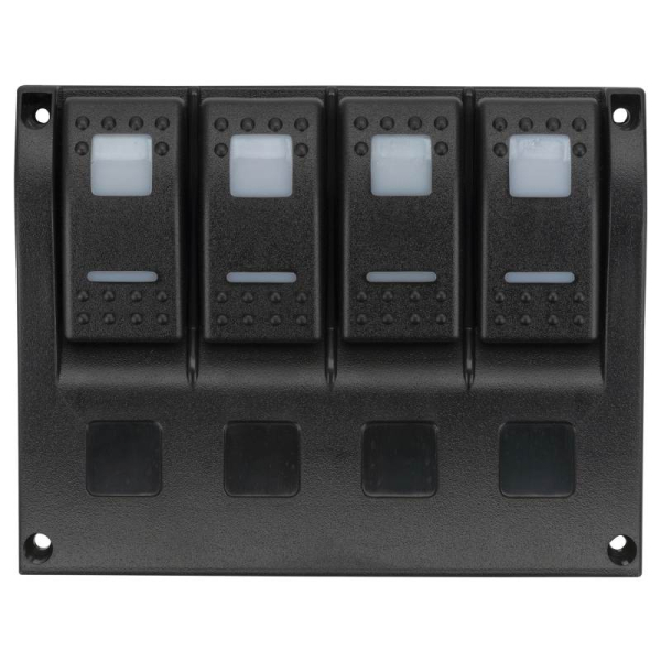 Панель переключения на 4 кнопки с индикаторами включения (C91350)