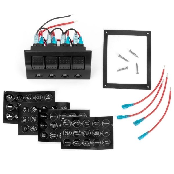 Панель на 4 перемикачі (HF60-004AP)