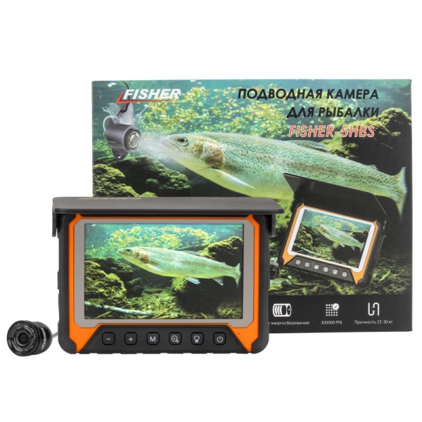Подводная камера Fisher CR110-5HBS (кабель 15м) IPS LED с записью