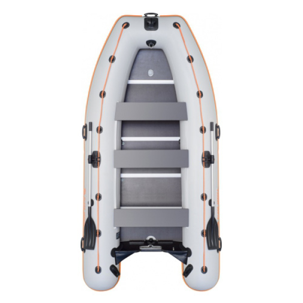 Kolibri КМ-400DSL надувная моторная лодка (фанерный пайол) светло-серый Колибри КМ-400ДСЛ