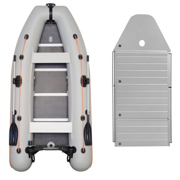 Kolibri КМ-330DSL надувная моторная лодка (алюминиевый пайол) темно-серый Колибри КМ-330ДСЛ