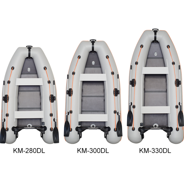 Kolibri KM-280DL надувний моторний човен (слань-книжка) світло-сірий Колібрі КМ-280ДЛ