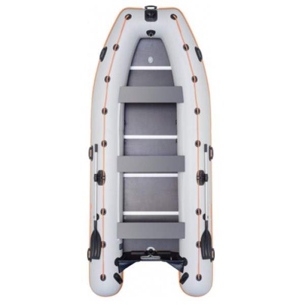 Kolibri КМ-450DSL надувная моторная лодка (фанерный пайол) светло-серый Колибри КМ-450ДСЛ