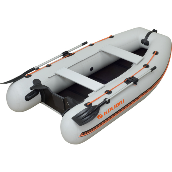 Kolibri КМ-330DL надувная моторная лодка (слань-книжка) светло-серый Колибри КМ-330ДЛ