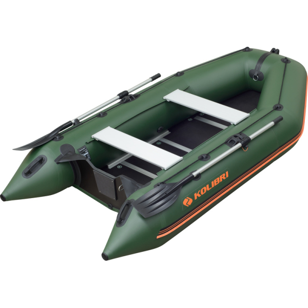 Kolibri KM-360D надувний моторний човен (фанерний пайол) зелений Колібрі КМ-360Д
