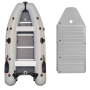 Kolibri КМ-330DSL надувная моторная лодка (алюминиевый пайол) светло-серый Колибри КМ-330ДСЛ