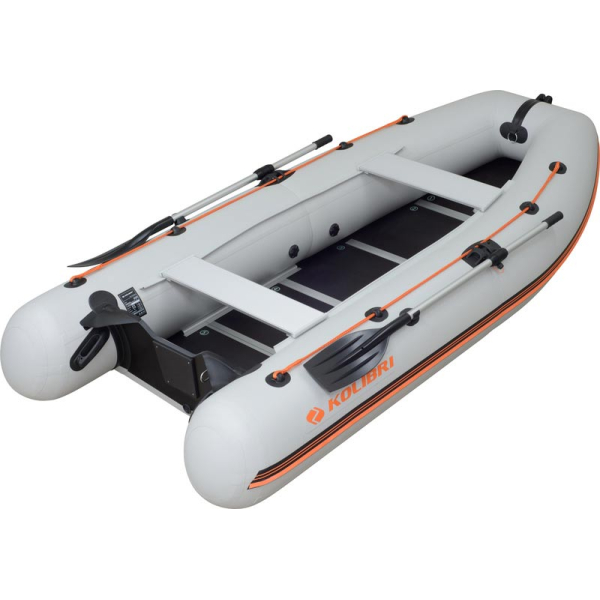 Kolibri KM-330DSL надувний моторний човен (алюмінієвий пайол) світло-сірий Колібрі КМ-330ДСЛ
