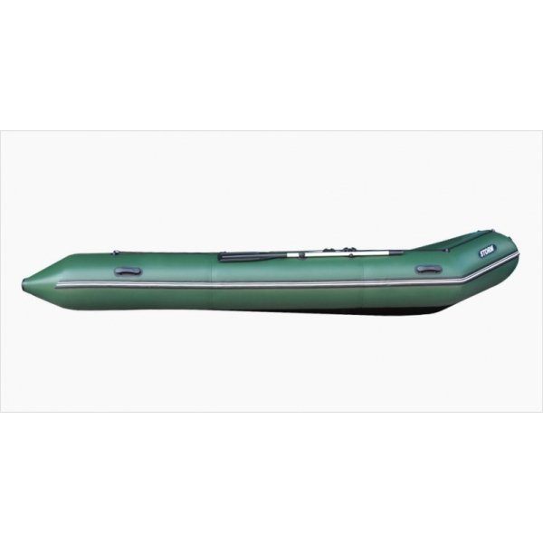 Aqua-Storm STK420 надувний кільовий моторний човен, фанерний пайол зі стрінгерами, пересувні сидіння Аква-Шторм СТК420