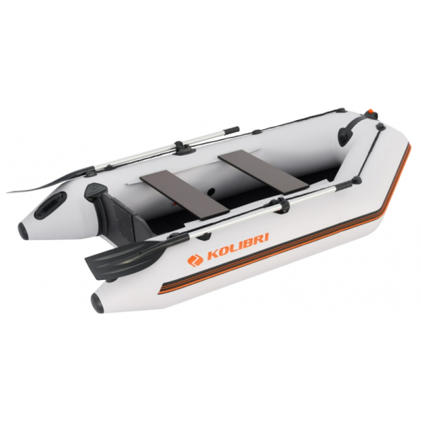 Kolibri КМ-260D надувная моторная лодка (слань-книжка) темно-серый Колибри КМ-260Д