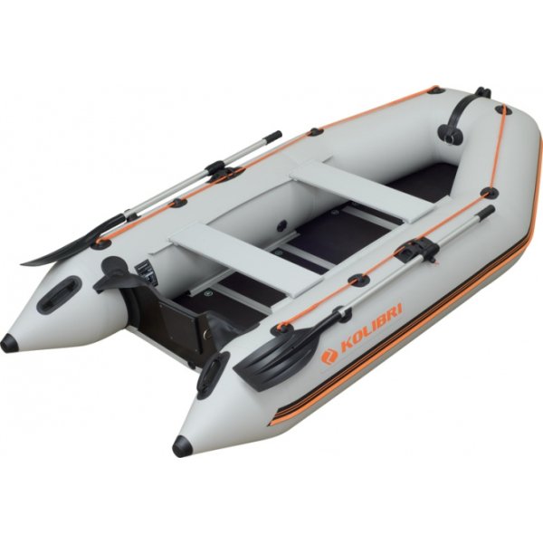 Kolibri КМ-330D надувная моторная лодка (фанерный пайол) темно-серый Колибри КМ-330Д
