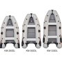 Kolibri КМ-300DL надувная моторная лодка (слань-книжка) светло-серый Колибри КМ-300ДЛ