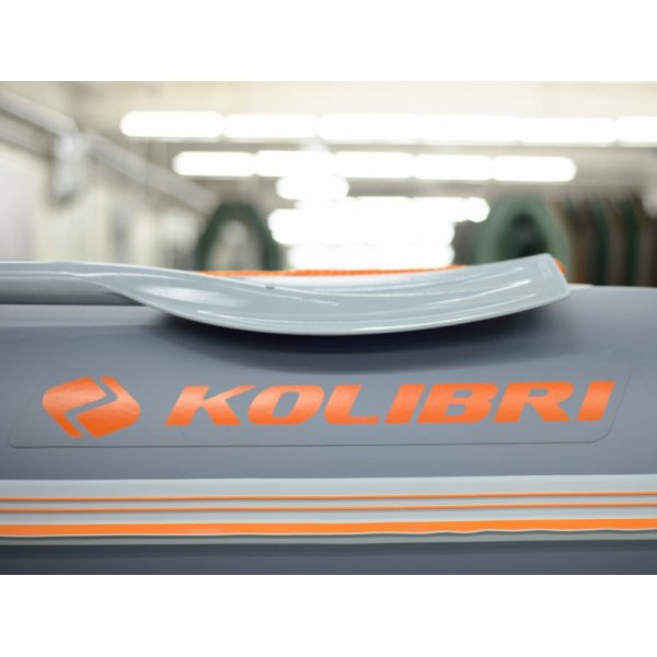 Kolibri KM-300DL надувний моторний човен (слань-книжка) світло-сірий Колібрі КМ-300ДЛ