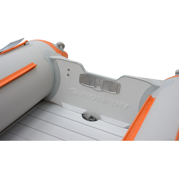 Kolibri KM-360DSL надувний моторний човен (фанерний пайол) світло-сірий Колібрі КМ-360ДСЛ