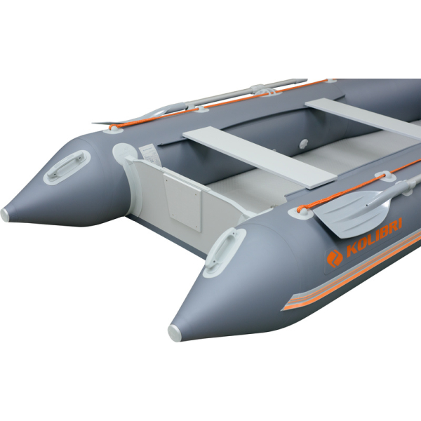 Kolibri KM-360DSL надувний моторний човен (фанерний пайол) світло-сірий Колібрі КМ-360ДСЛ