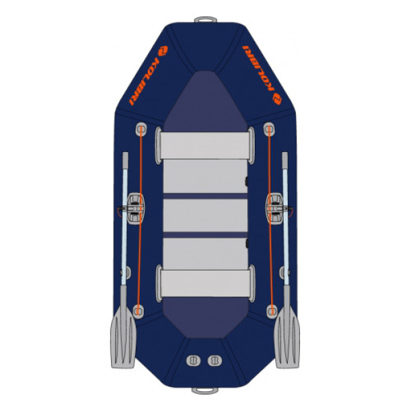 Kolibri К-270Т надувная гребная лодка светло-серый Колибри К-270T