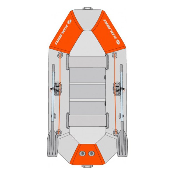Kolibri K-270T надувний гребний човен світло-сірий Колібрі К-270T