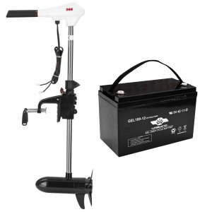 Електромотор Haibo D44 + акумулятор Haswing 100Ah