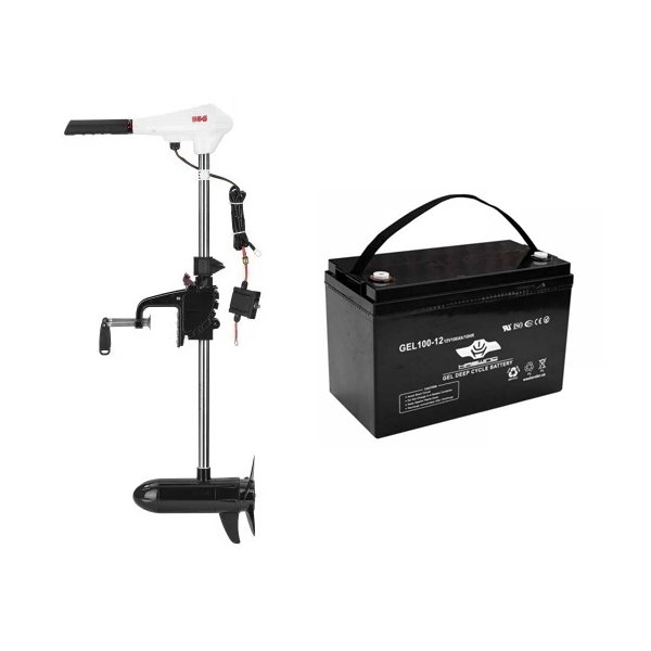 Электромотор Haibo D54 + аккумулятор Haswing 100Ah