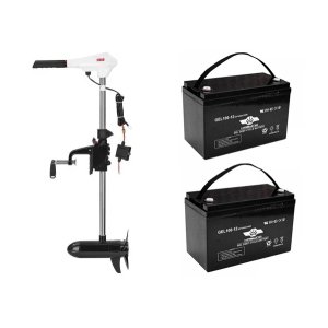 Електромотор Haibo D54 + два акумулятори Haswing 100Ah