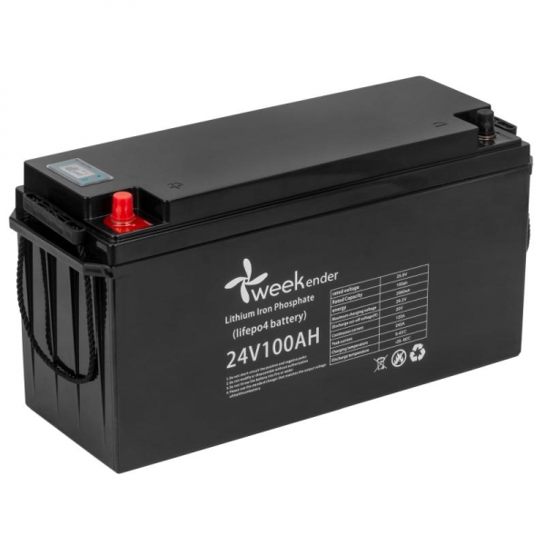 Літій-ферумний акумулятор Weekender LiFePO4 24V100AH