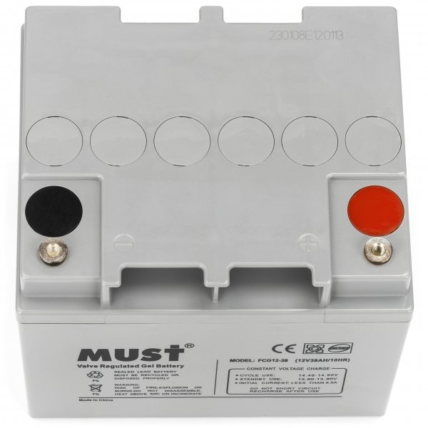 Акумулятор гелевий Must 38Ah 12V
