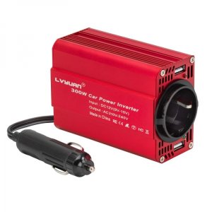 Преобразователь/инвертор напряжения Lvyuan от прикуривателя 12В 300Вт 2 USB-порта