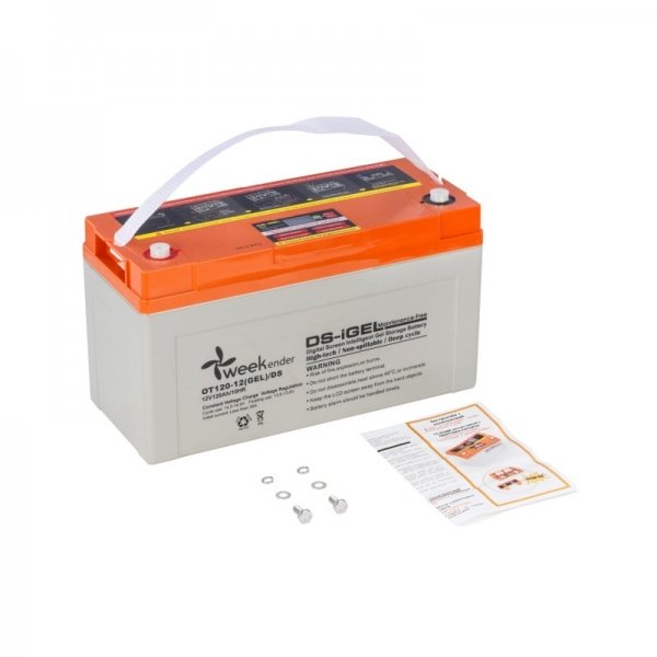 Аккумулятор гелевый Weekender DS 120Ah 12V с дисплеем
