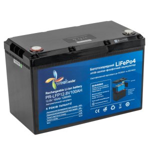 Аккумулятор литий-ферумный Weekender 100Ah 12V LiFePO4 с автоматическим подогревом и дисплеем PR-LFP12.8V100AH