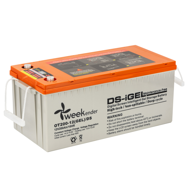 Гелевий акумулятор Weekender DS 200 Ah 12 V з дисплеєм