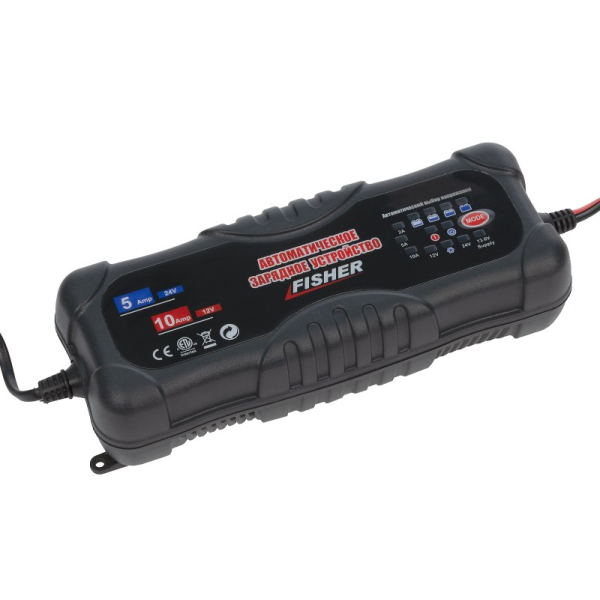 Автоматична зарядка Fisher 2/5/10А 12/24V аналог Stek T4-0227
