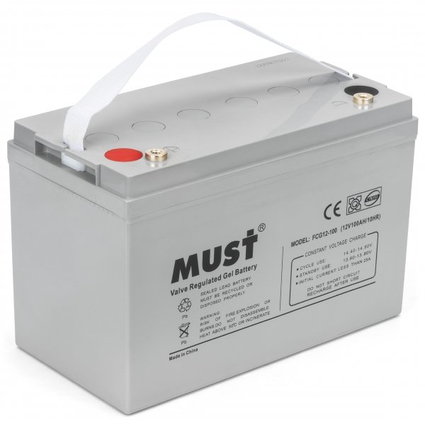 Аккумулятор гелевый Must 100Ah 12V