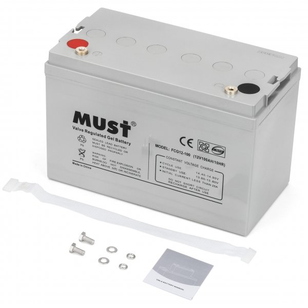 Аккумулятор гелевый Must 100Ah 12V