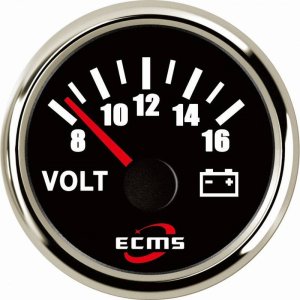 Вольтметр ECMS CMV2-BS-8-16 чёрный