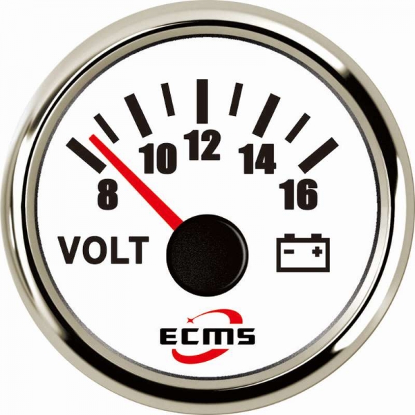 Вольтметр ECMS CMV2-WS-8-16 білий