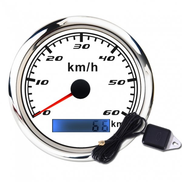 GPS спідометр 0-60 км/год WPSP270-GPS-60W білий