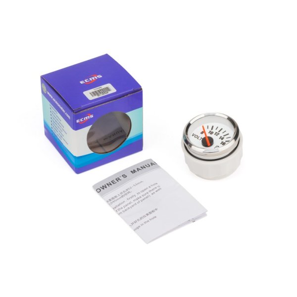 Вольтметр ECMS CMV2-WS-8-16 білий