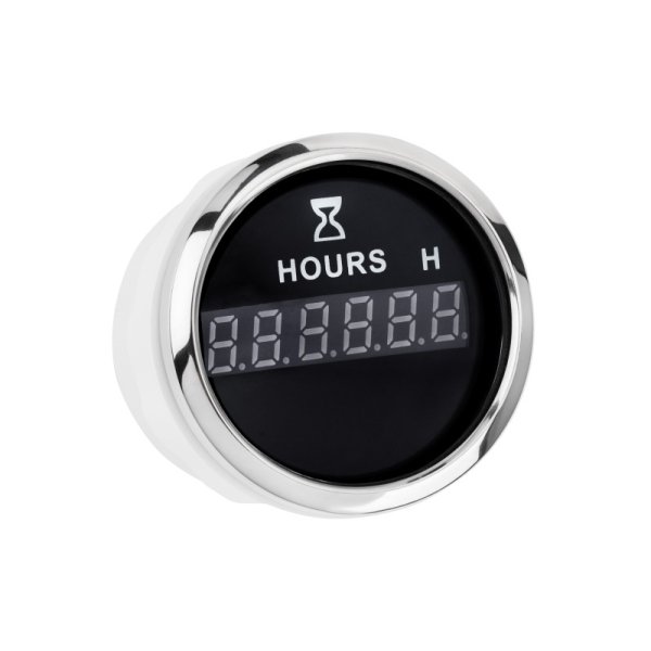 Цифровий лічильник мотогодин I GAUGE 52мм (чорний) LED
