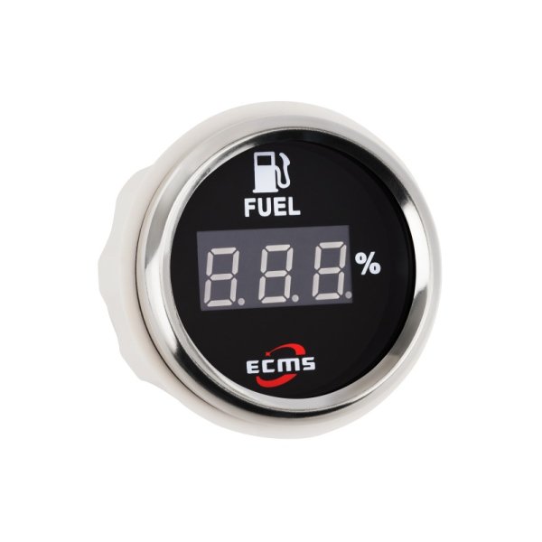 Цифровой указатель уровня топлива ECMS CEF2-BS-240-33 52мм черный