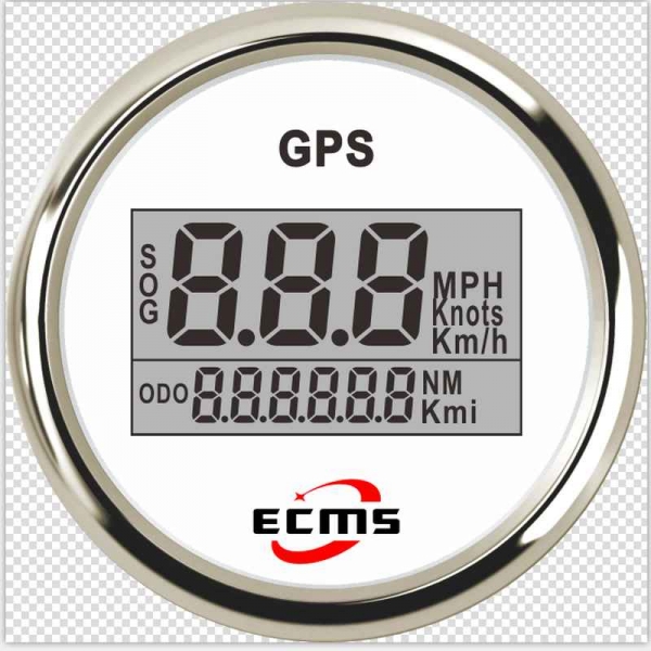 GPS cпидометр ECMS PLG2-WS-GPS с компасом белый