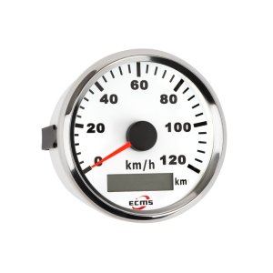 GPS спідометр ECMS білий