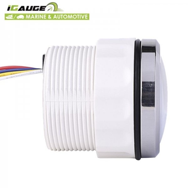 Вольтметр iGauge WKVOW-90W816 52 мм білий (з функцією попередження)